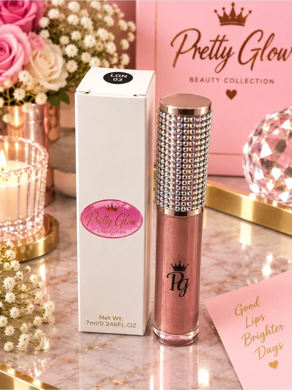 Liquid Lipstick — Rose Gold Shimmer
